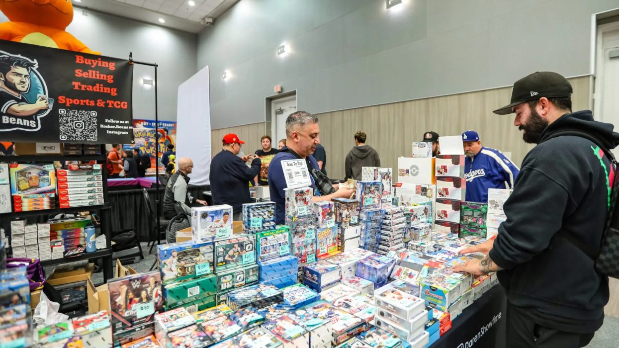 Sports card and memorabilia show providing fans with diverse collectible options in one place