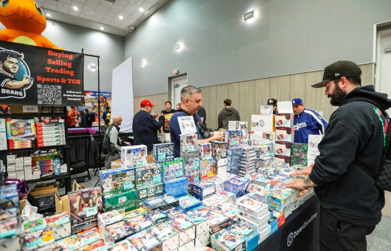 Sports card and memorabilia show providing fans with diverse collectible options in one place